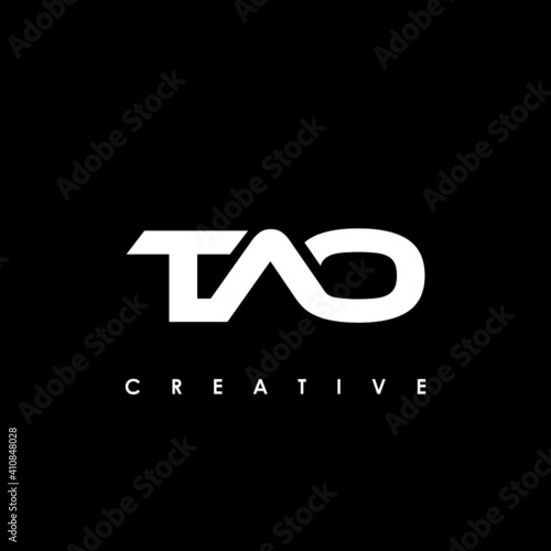 TAO Letter Initial Logo Design Template Vector Illustration