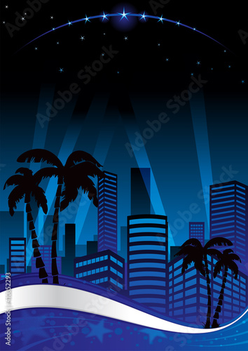 Invitation poster for party evening