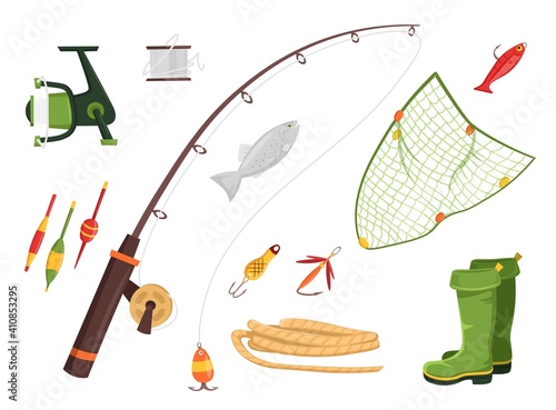 Fishing equipment set