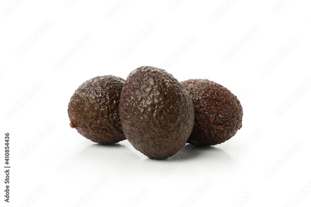 Fresh ripe avocado isolated on white background Fresh ripe avocado isolated on white background