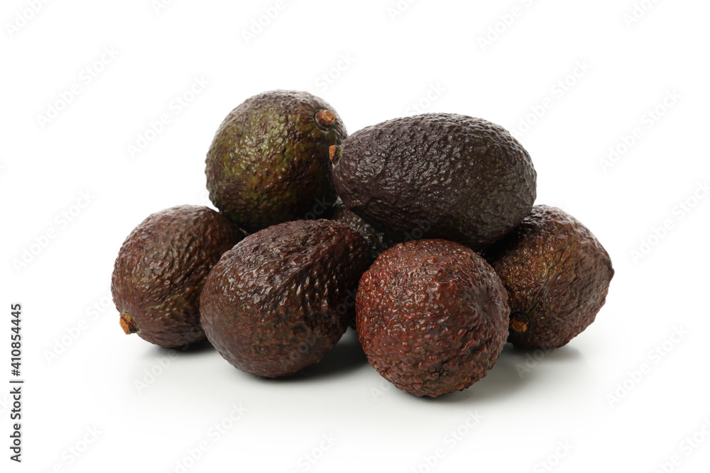 Fresh ripe avocado isolated on white background Fresh ripe avocado isolated on white background