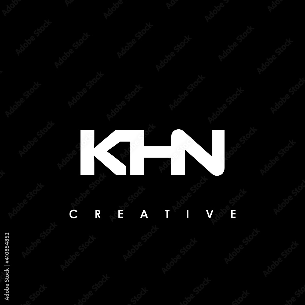 KHN Letter Initial Logo Design Template Vector Illustration
