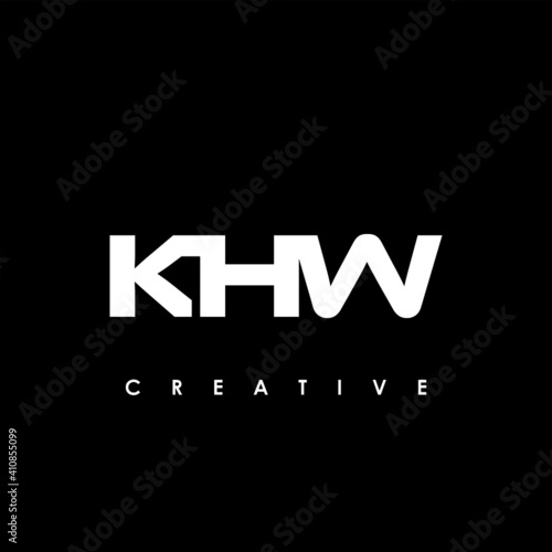 KHW Letter Initial Logo Design Template Vector Illustration