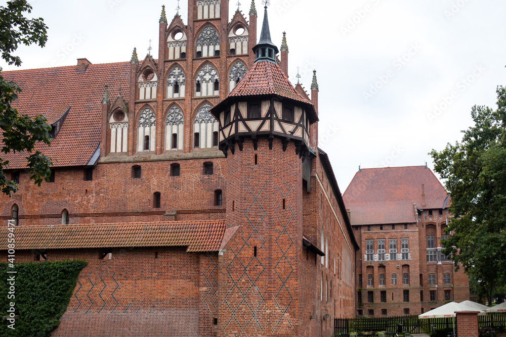  Malbork Castle, formerly Marienburg Castle, the seat of the Grand Master of the Teutonic Knights, Malbork, Poland