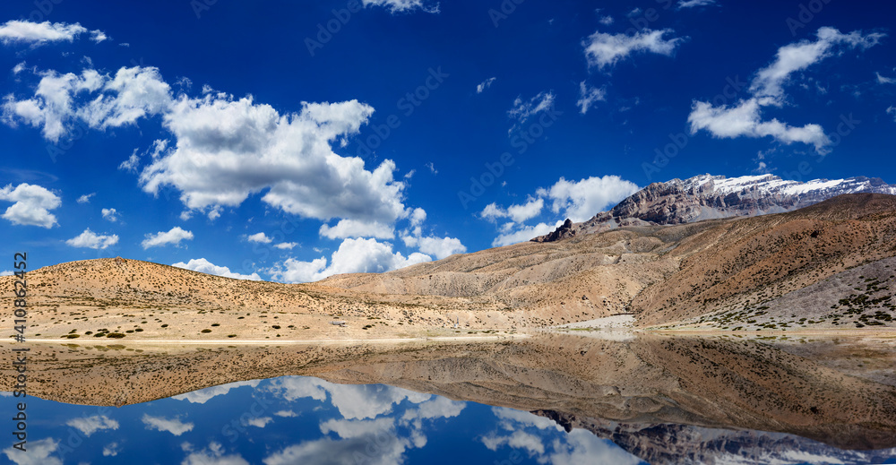 Mountain lake in Himalayas