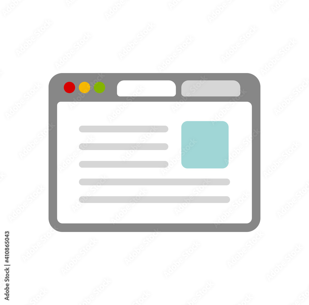 Common internet browser vector icon illustration Common internet browser vector icon illustration