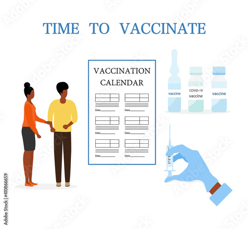 Vector People Vaccination Immunization Health care covid