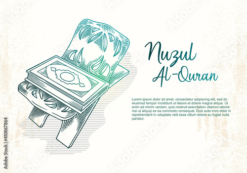 Nuzul Al-Qur'an greeting card