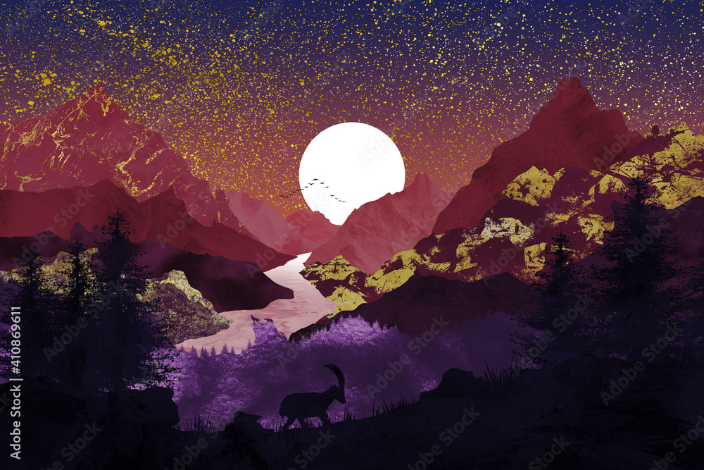 The natural life of a spectacular night