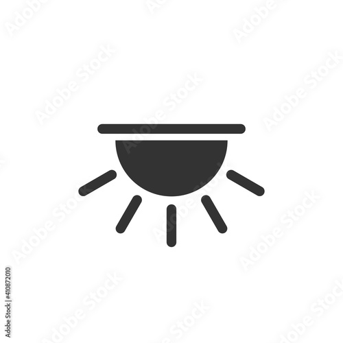 Backlight icon in simple design. Vector illustration