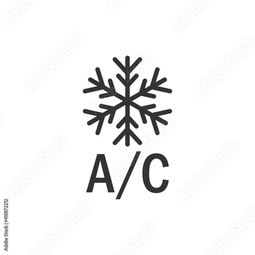 Air conditioning icon in simple design. Vector illustration