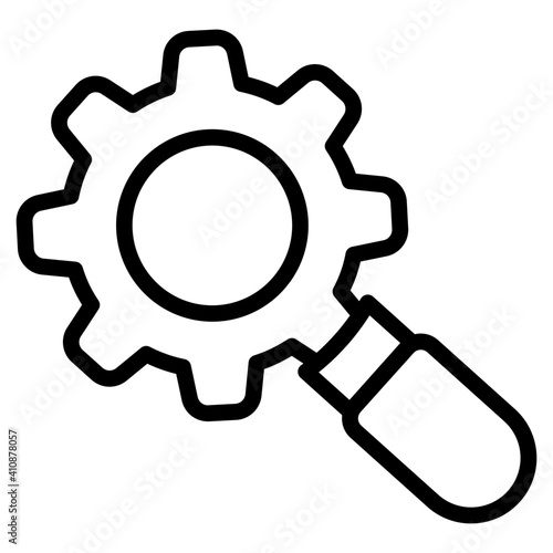     Icon of search optimization, linear design