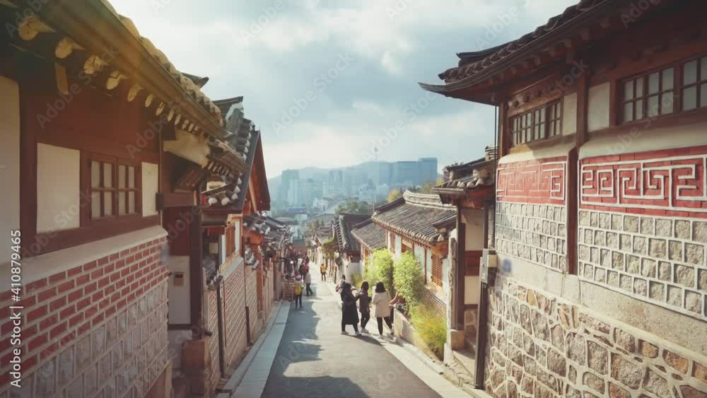 Bukchon Hanok Village in Seoul, South Korea Bukchon Hanok Village in Seoul, South Korea