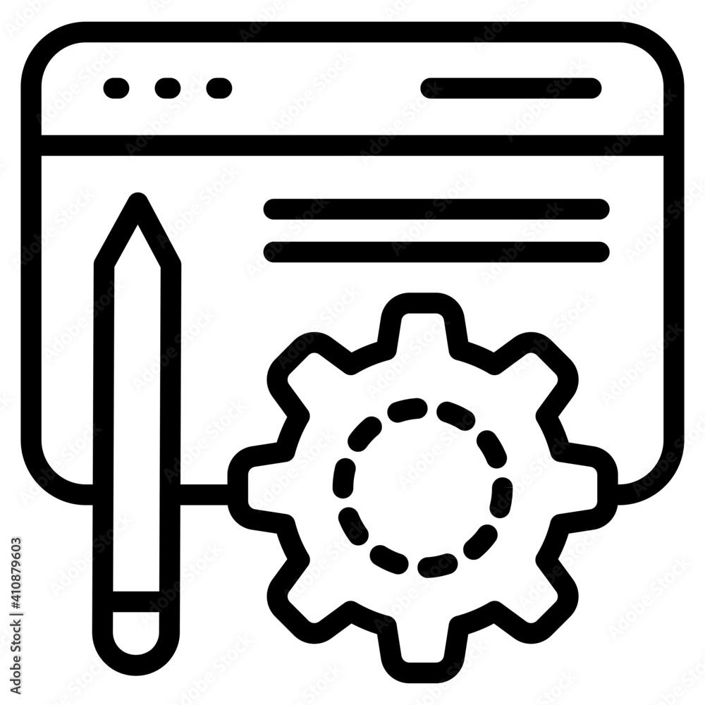 Article management icon in modern style Article management icon in modern style