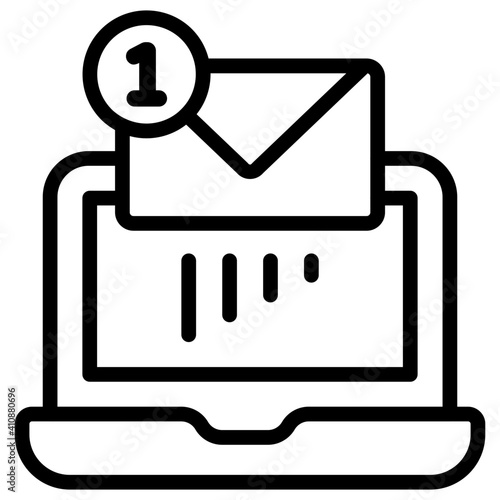 Trendy vector design of incoming mail