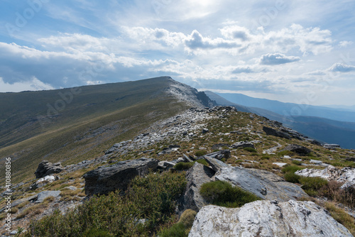 mountainous landscape in Sierra Nevada