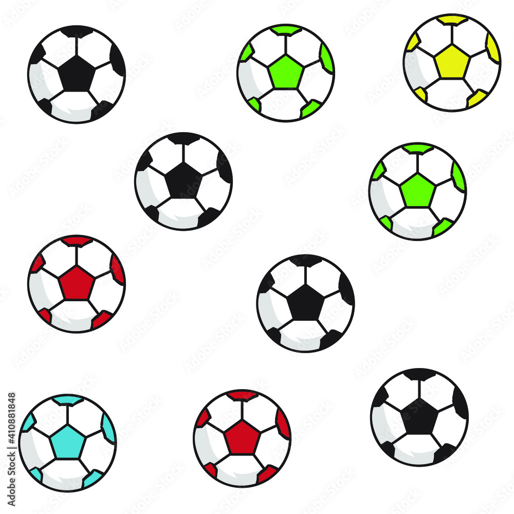 Soccer Ball or football ball pattern background
