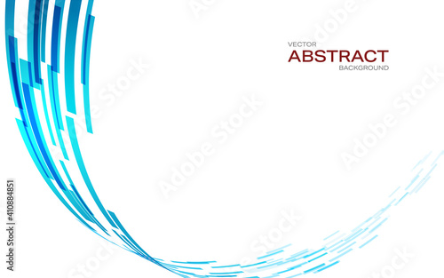 青い抽象的な曲線背景