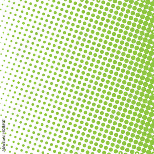 Green halftone background. Red polka dot. Halftone patterns. Modern Halftone Background, backdrop, texture, pattern. Vector illustration.