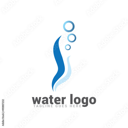 Water logo icon vector template.