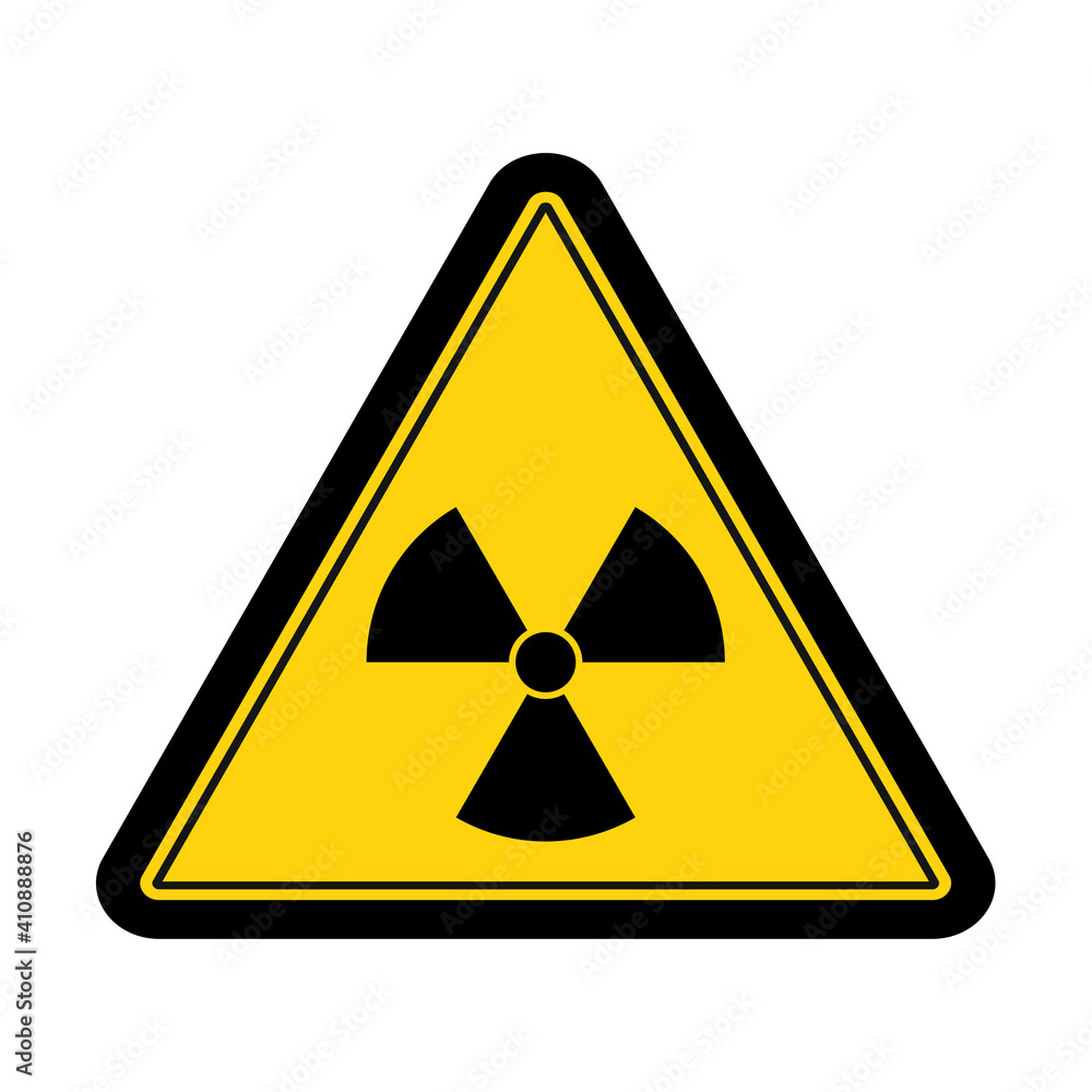 Warning radioactive sign design vector illustration Warning radioactive sign design vector illustration