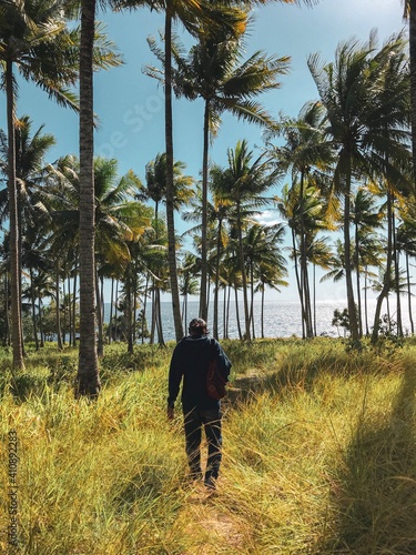 walking in the forest