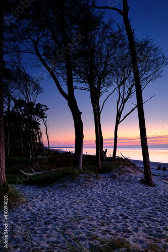 Lichtstimmung am Abend am Darßer Weststrand, Nationalpark Vorpommersche Boddenlandschaft, Mecklenburg Vorpommern, Deutschland photo