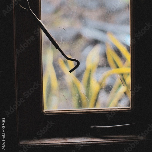 monitor on the window