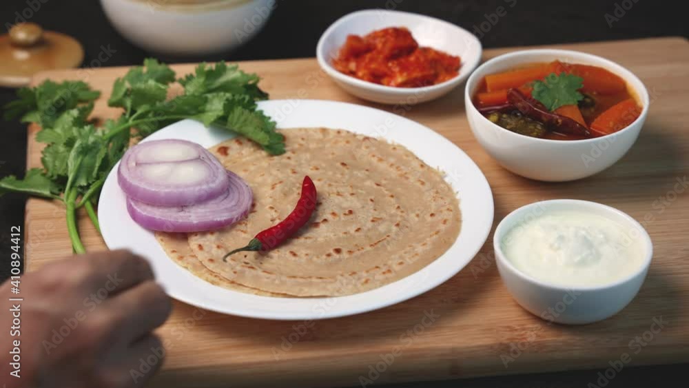 Wheat Dosa, atta or Godhuma dosa healthy breakfast meal with sambar