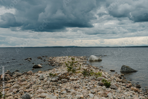 View of the Middle Kuito lake in Kalevala photo