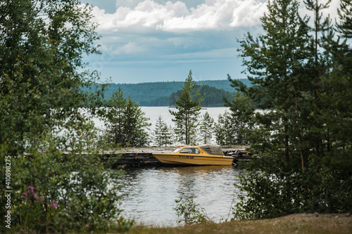 View of the Middle Kuito lake in Kalevala photo