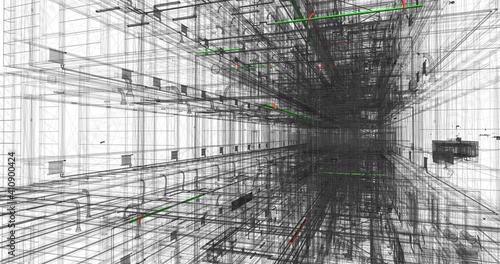 The clashes of MEP systems of BIM models
