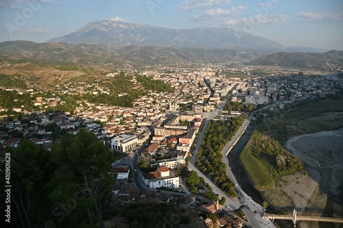 The historic city of Berat - the city of a thousand windows in Albania