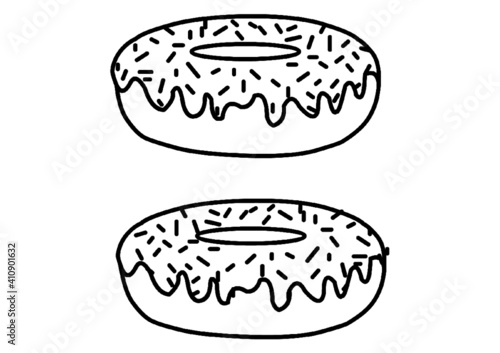 Ciambella, disegno da colorare