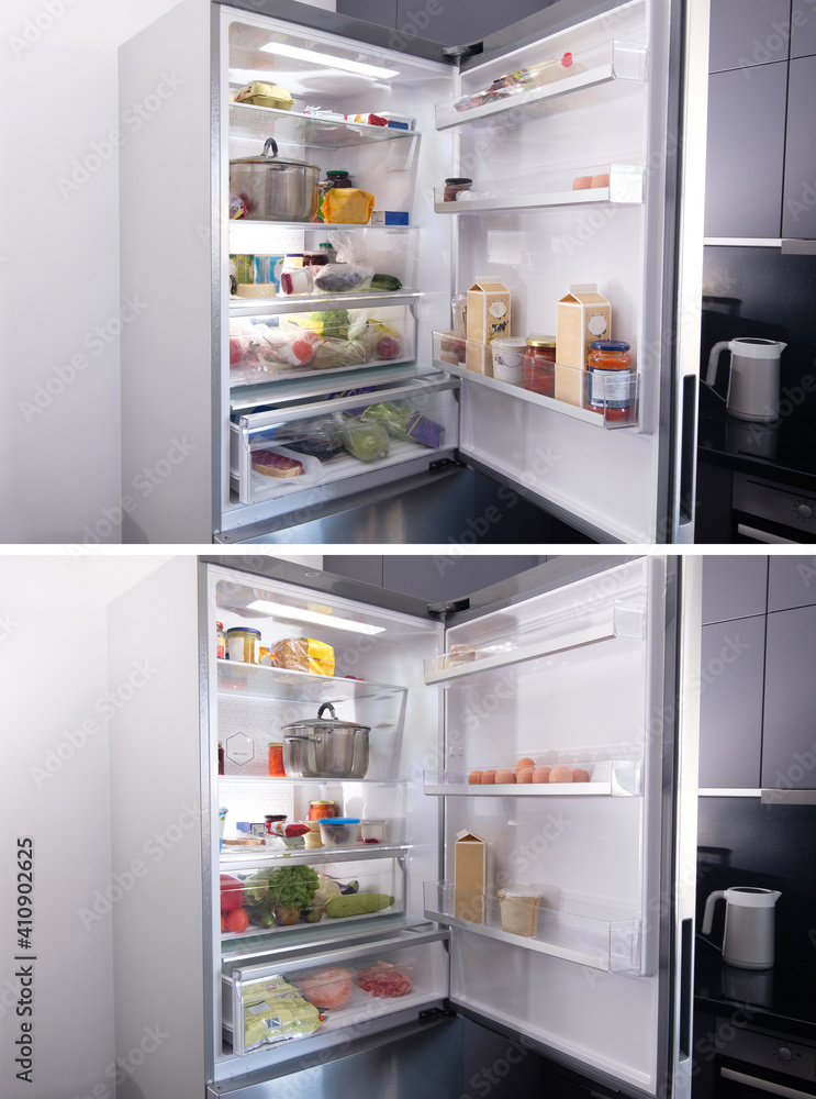 collage. Order and disorder in the refrigerator.