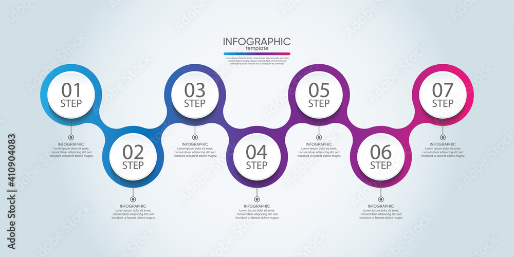 Fototapeta premium Presentation business abstract background infographic template