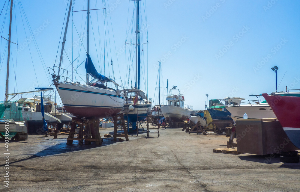 Fototapeta premium Im Hafen von Puerto Calero auf der Insel Gran Canaria