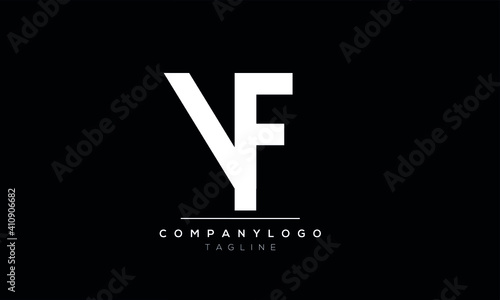 Abstract Letter Initial YF or FY Vector Logo Design Template photo