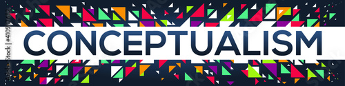 creative colorful (conceptualism) text design, written in English language, vector illustration.	
