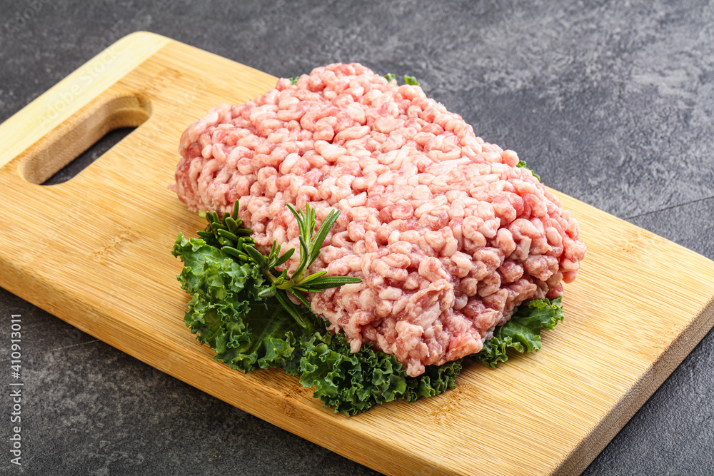 Raw pork minced meat for cooking Raw pork minced meat for cooking