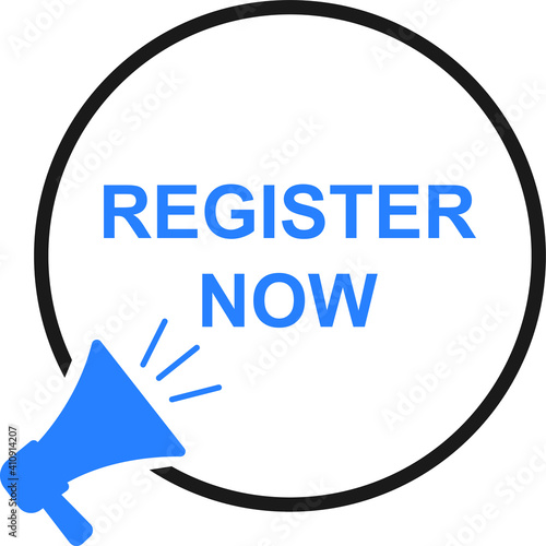 register icon. register now icon vector