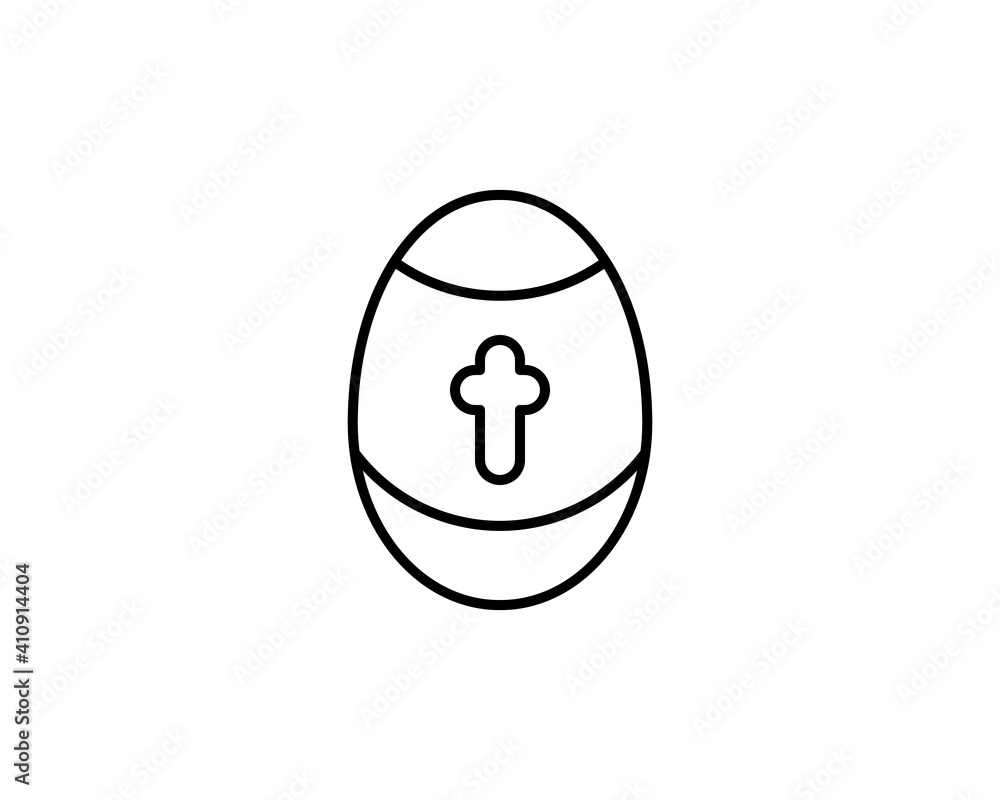 Easter egg icon. Easter egg symbol design from Religion collection. Simple element vector illustration on white background. Easter egg icon. Easter egg symbol design from Religion collection. Simple element vector illustration on white background.