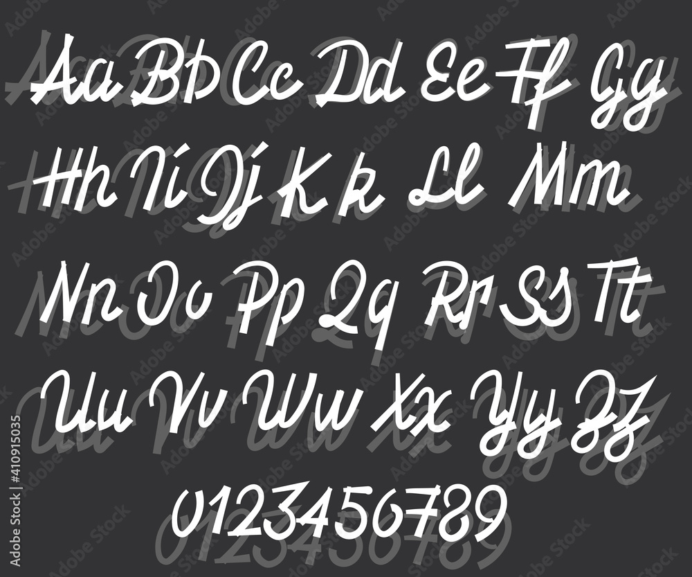 Hipster font - Modern vector font - English alphabet Hipster font - Modern vector font - English alphabet