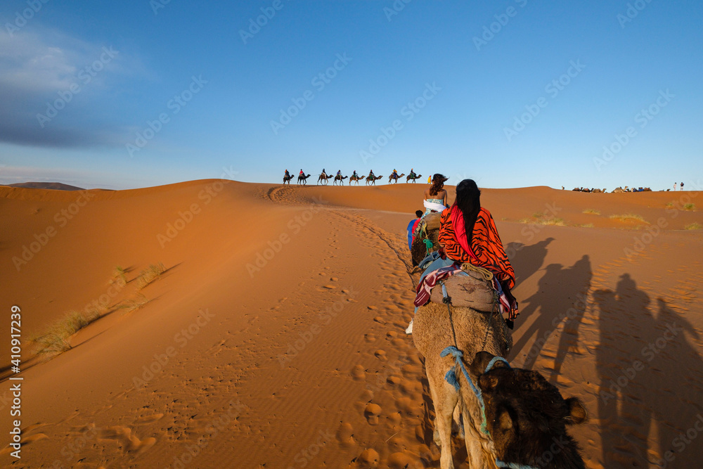 Obraz premium Erg Chebbi dunes, Merzouga, Marruecos, Africa