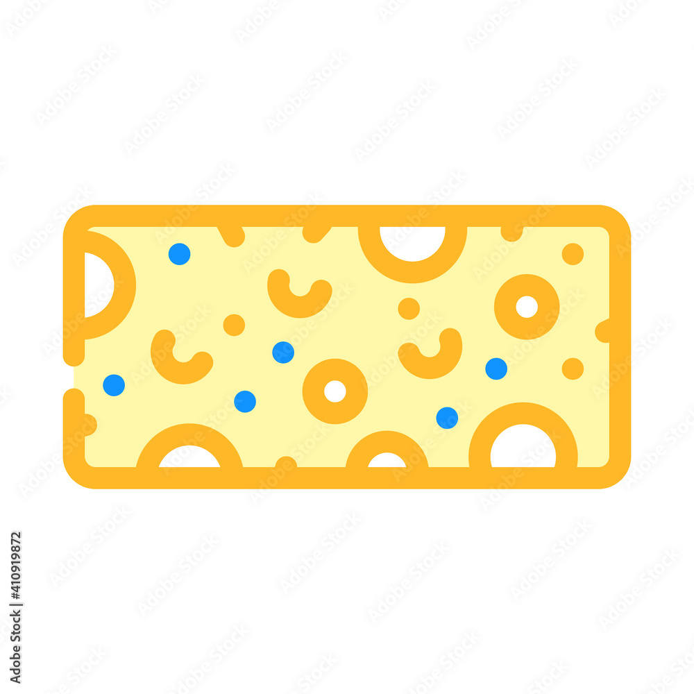 sponge for wash color icon vector illustration