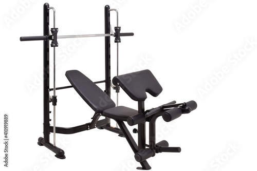 Gym machine isolated on white. Healthy lifestyle. Power sports trainer