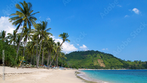 Fishing boats at Nipah Beach, Lombok (Indonesia)