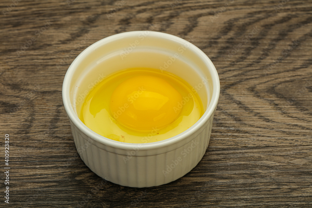 Raw Chicken egg in the bowl Raw Chicken egg in the bowl