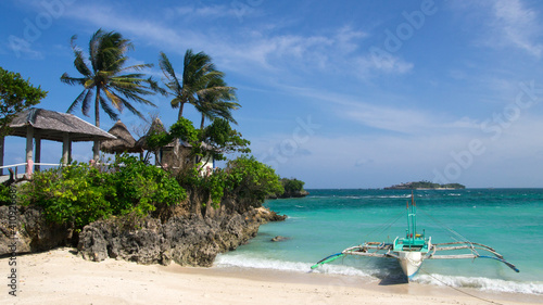 Foto Boat at Tambisaan Beach, Boracay (Philippines)