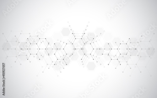 Geometric abstract background with hexagons pattern